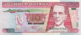 Guatemala P.089 10 Quetzal 1995 (2) 