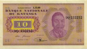 Katanga P.05a 10 Francs 1.12.1960 (2) 