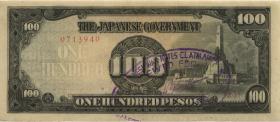 Philippinen / Philippines P.112 100 Pesos (1944) mit Stempel (1/1-) 
