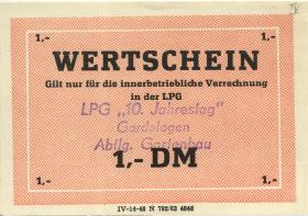 L.033.30 LPG Gardelegen "10. Jahrestag" 1 DM (1) 