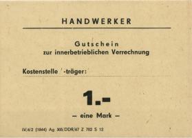 L.V04 LPG Handwerker Gutschein 1 Mark (1) 