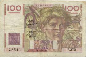 Frankreich / France P.128c 100 Francs 1950 (3) 
