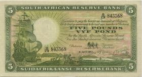 Südafrika / South Africa P.086c 5 Pounds 1937 (2-) 
