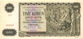 Slowakei / Slovakia P.13s 1000 Kronen 1940 (1/1-) 