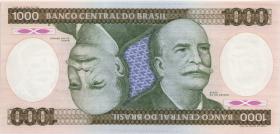 Brasilien / Brazil P.201b 1000 Cruzeiros (1981-86) (1) 