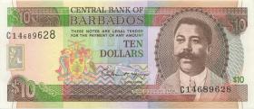 Barbados P.38 10 Dollars (1988) (2) 