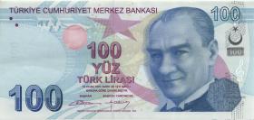 Türkei / Turkey P.226b 100 Lira 2009 (1) 