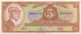 Haiti P.202 5 Gourdes L.1919 (1/1-) 
