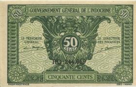 Franz. Indochina / French Indochina P.091a 50 Cents (1942) (1/1-) 