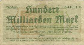 PS1108c Reichsbahn München 100 Milliarden Mark 1923 (4) 