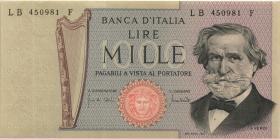 Italien / Italy P.101b 1000 Lire 1971 (1) 