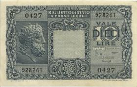 Italien / Italy P.032b 10 Lire 1944 (2) 