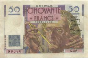 Frankreich / France P.127a 50 Francs 20.3.1947 (1-) 