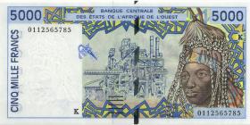 West-Afr.Staaten/West African States P.713Kk 5000 Francs 2001 (1) 