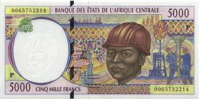 Zentral-Afrikanische-Staaten / Central African States P.604Pf 5.000 Francs 2000 (1) 