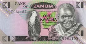 Sambia / Zambia P.23b 1 Kwacha (1980-88) (1) 