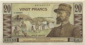 Frz.-Äquatorialafrika / F.Equatorial Africa P.30 20 Francs o.D. (2+) 
