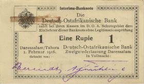 R.929i: Deutsch-Ostafrika 1 Rupie 1916 P3 (1) 
