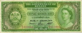 Belize P.33b 1 Dollar 1975 (3) 