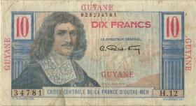 Französisch Guyana / French Guiana P.20 10 Francs (1947) (4) 