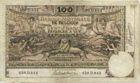 Belgien / Belgium P.071 100 Francs 7.3.1913 (3-) 