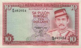 Brunei P.08b 10 Ringgit 1986 (3) 