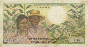 Madagaskar P.59 1000 Francs = 200 Ariary (1966) (3) 