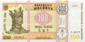 Moldawien / Moldova P.25 100 Lei 2015 (1) 