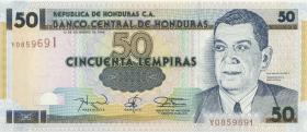Honduras P.074d 50 Lempiras 1996 (1) 