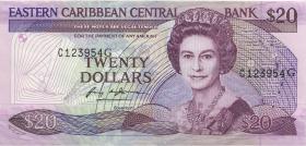Ost Karibik / East Caribbean P.24g 20 Dollars (1988-93) (2) Grenada 