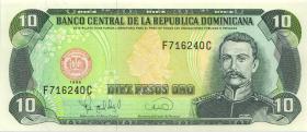 Dom. Republik/Dominican Republic P.153a 10 Pesos Oro 1996 (1) 