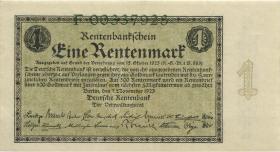 R.154a: 1 Rentenmark 1923 (2) F Reichsdruck 