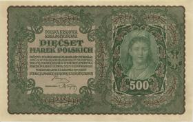 Polen / Poland P.028 500 Mark 1919 (2) 