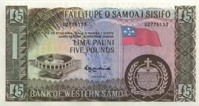 West Samoa P.15r 5 Pounds (2020) (1) 