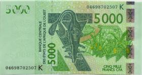 West-Afr.Staaten/West African States P.717Kb 5.000 Francs 2004 (1) 