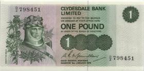 Schottland / Scotland P.204c 1 Pound 1975 (1) 