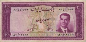 Iran P.057 100 Rials 1951 (3) 