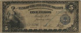 Philippinen / Philippines P.022 5 Pesos 1933 (4) 