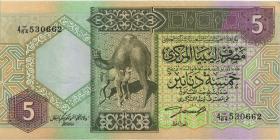 Libyen / Libya P.60b 5 Dinars (1991) (2) 