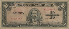 Kuba / Cuba P.079a 10 Pesos 1949 (4) 