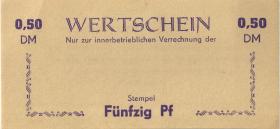 L.V11 LPG Wertscheine Blanko 50 Pfennig (1) 