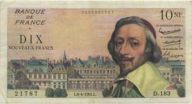 Frankreich / France P.142 10 Neue Francs 6.4.1961 (3) 
