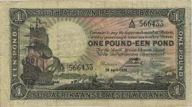 Südafrika / South Africa P.084e 1 Pound 1939 (4) 