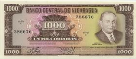 Nicaragua P.128b 1000 Cordobas 1972 (1) 