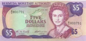 Bermuda P.41d 5 Dollars 1997 (1) 