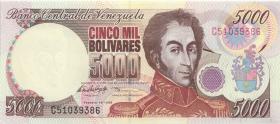 Venezuela P.078b 5000 Bolivares 10.2.1998 (1) 