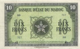Marokko / Morocco P.25 10 Francs 1.5.1943 (3) 