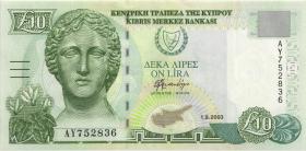 Zypern / Cyprus P.62d 10 Pounds 2003 (2) 
