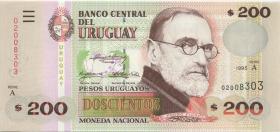 Uruguay P.077a 200 Pesos Urguayos 1995 (1) 