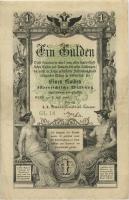 Österreich / Austria P.A150 1 Gulden 1866 (3+) GL18 